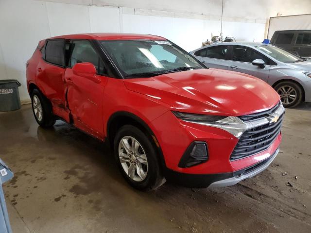 3GNKBHRS0MS569409 - 2021 CHEVROLET BLAZER 2LT RED photo 4