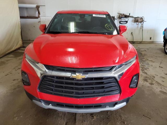 3GNKBHRS0MS569409 - 2021 CHEVROLET BLAZER 2LT RED photo 5