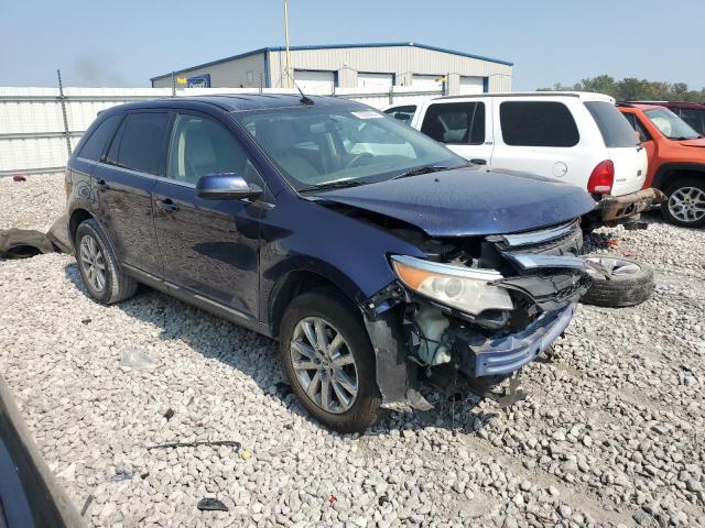 2FMDK3KC4BBB34494 - 2011 FORD EDGE LIMITED BLUE photo 4