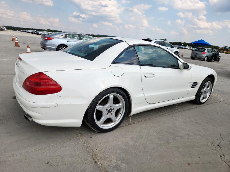 WDBSK75F33F060315 - 2003 MERCEDES-BENZ SL 500R თეთრი ფოტო 3