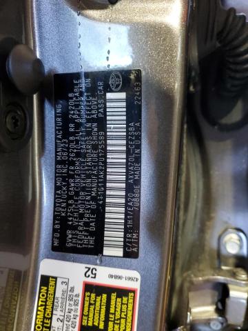 4T1G11AK2PU175589 - 2023 TOYOTA CAMRY SE NIGHT SHADE GRAY photo 13