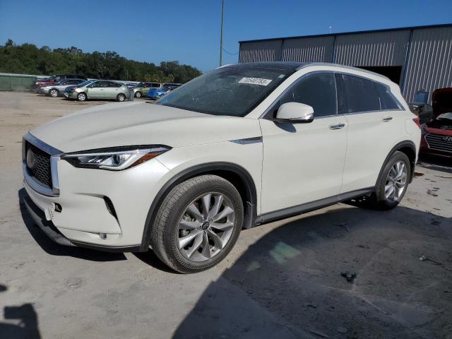 3PCAJ5BA3MF112240 - 2021 INFINITI QX50 LUXE WHITE photo 1