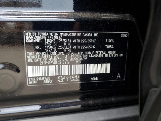 2T3P1RFV8SC513919 - 2025 TOYOTA RAV4 XLE 黑色 照片 14