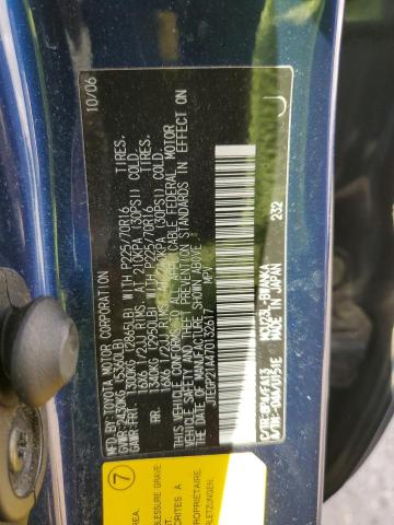 JTEGP21A470132617 - 2007 TOYOTA HIGHLANDER SPORT BLUE photo 12