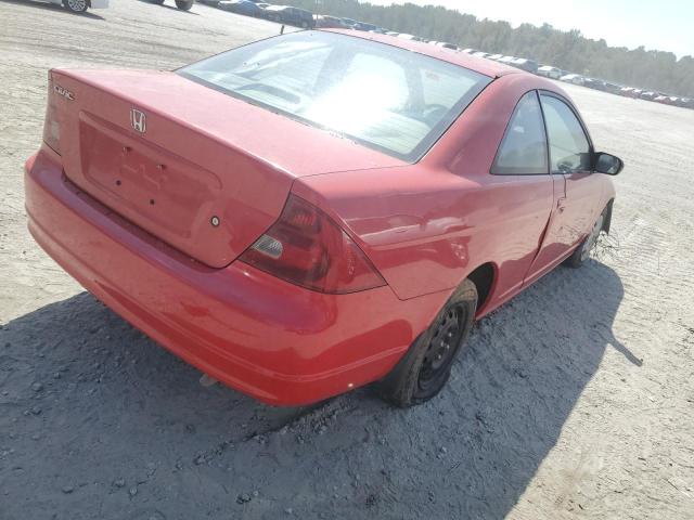 1HGEM22592L015226 - 2002 HONDA CIVIC LX RED photo 3