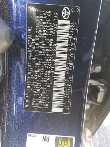 5YFS4RCE6LP011555 - 2020 TOYOTA COROLLA SE Mavi foto 12