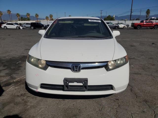 1HGFA16517L062887 - 2007 HONDA CIVIC LX WHITE photo 5