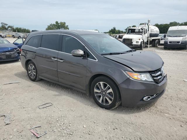 5FNRL5H93EB032500 - 2014 HONDA ODYSSEY TOURING GRAY photo 4