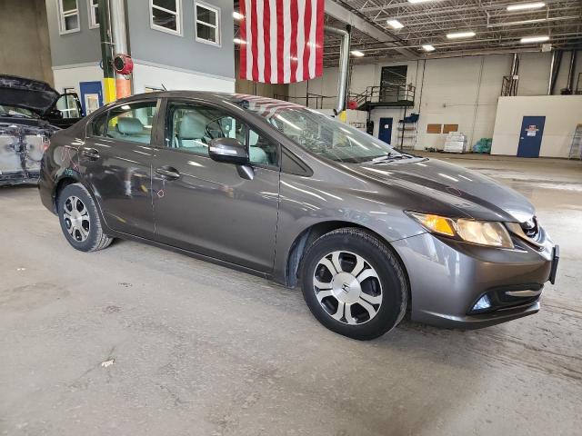 19XFB4F24DE003498 - 2013 HONDA CIVIC HYBRID GRAY photo 4