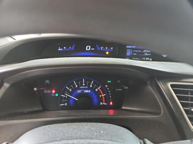 19XFB4F24DE003498 - 2013 HONDA CIVIC HYBRID GRAY photo 9