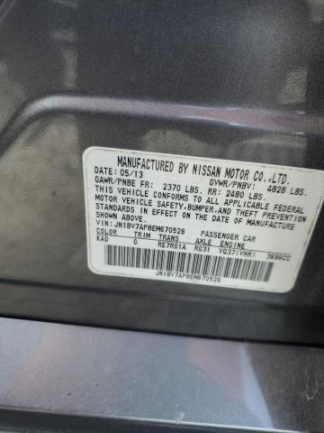 JN1BV7AP8EM670526 - 2014 INFINITI Q50 BASE GRAY photo 12