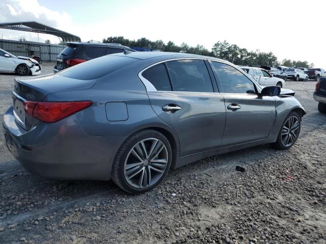 JN1BV7AP8EM670526 - 2014 INFINITI Q50 BASE GRAY photo 3