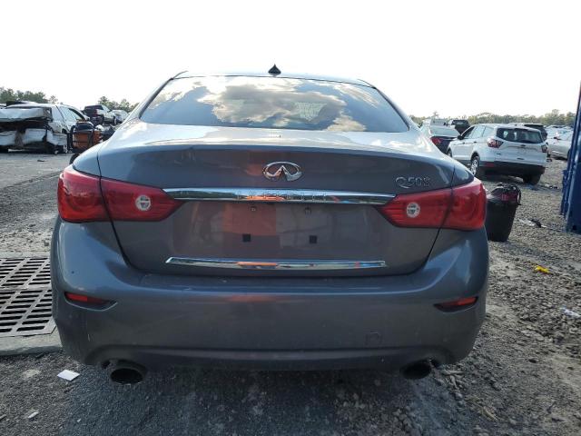 JN1BV7AP8EM670526 - 2014 INFINITI Q50 BASE GRAY photo 6