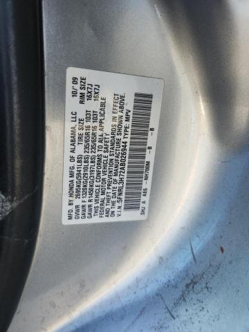 5FNRL3H72AB026944 - 2010 HONDA ODYSSEY EXL Gümüş foto 14