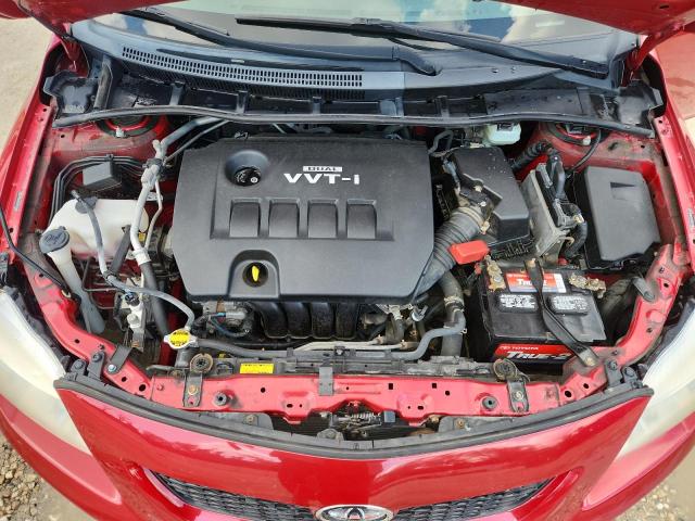 JTDBL40E599091908 - 2009 TOYOTA COROLLA BASE RED photo 11