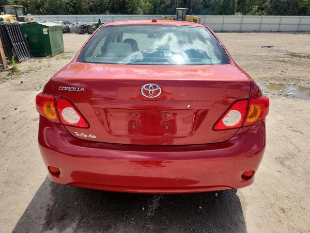 JTDBL40E599091908 - 2009 TOYOTA COROLLA BASE RED photo 6