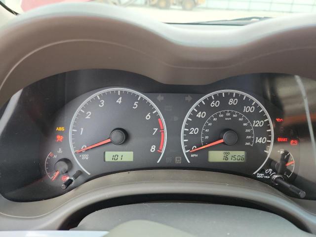 JTDBL40E599091908 - 2009 TOYOTA COROLLA BASE RED photo 9