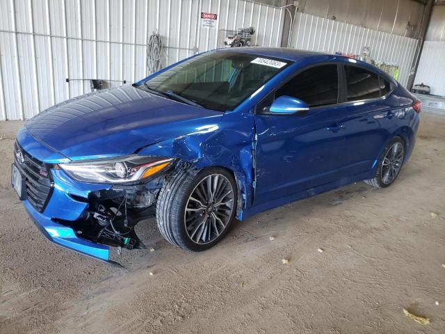 KMHD04LB4JU543251 - 2018 HYUNDAI ELANTRA SPORT BLUE photo 1