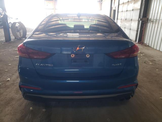 KMHD04LB4JU543251 - 2018 HYUNDAI ELANTRA SPORT BLUE photo 6