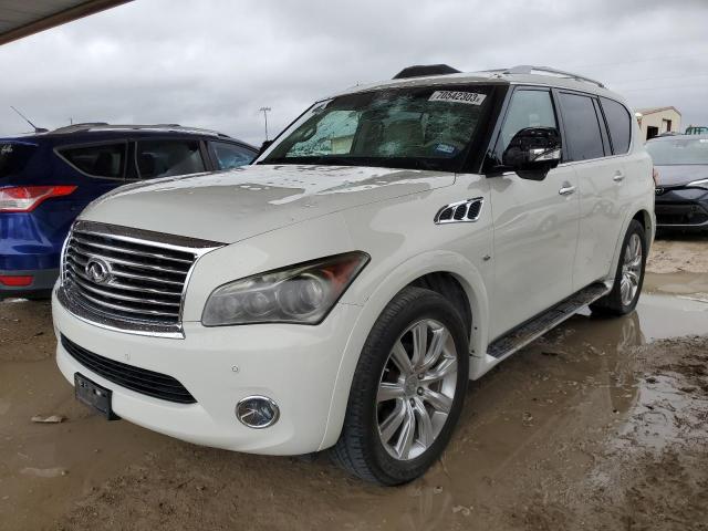 JN8AZ2NF2E9554067 - 2014 INFINITI QX80 BASE WHITE photo 1