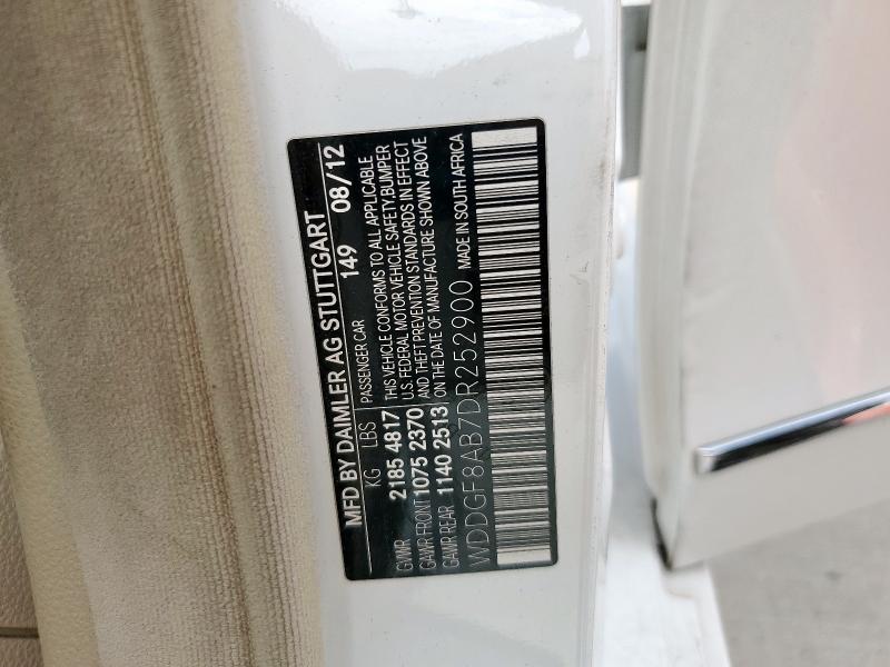 WDDGF8AB7DR252900 - 2013 MERCEDES-BENZ C 300 4MATIC WHITE photo 12