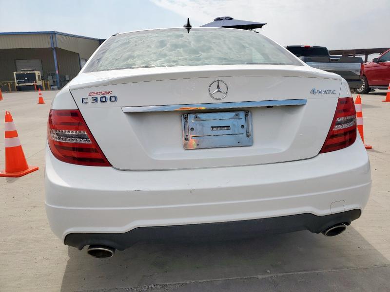 WDDGF8AB7DR252900 - 2013 MERCEDES-BENZ C 300 4MATIC WHITE photo 6