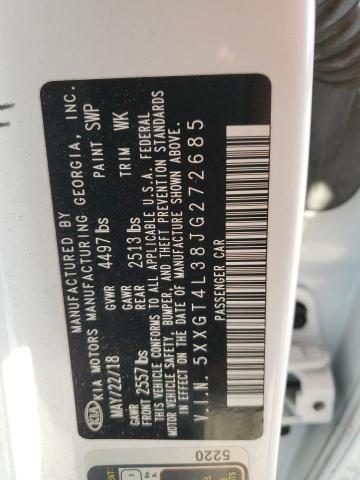 5XXGT4L38JG272685 - 2018 KIA OPTIMA LX Weiß Foto 12