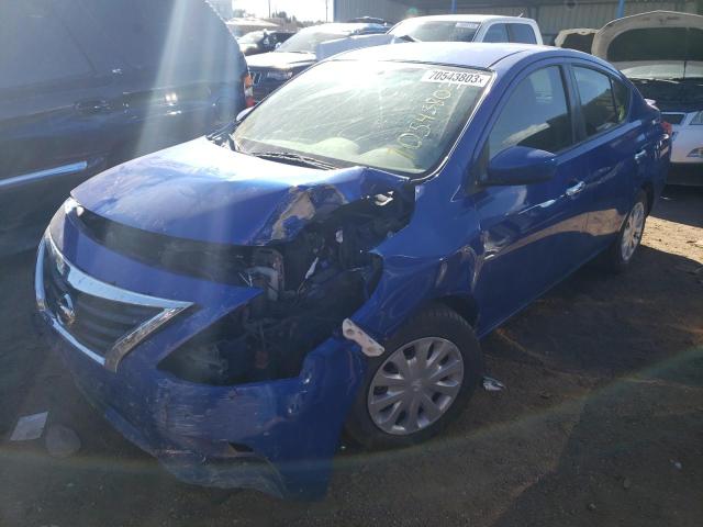 3N1CN7AP2HL820018 - 2017 NISSAN VERSA S BLUE photo 1