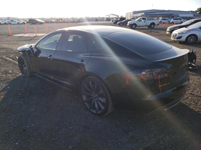 5YJSA1H18EFP37562 - 2014 TESLA MODEL S BLACK photo 2