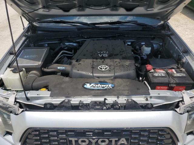 5TFJU4GN5DX037835 - 2013 TOYOTA TACOMA DOUBLE CAB PRERUNNER SILVER photo 11