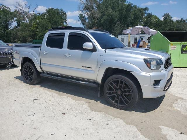 5TFJU4GN5DX037835 - 2013 TOYOTA TACOMA DOUBLE CAB PRERUNNER SILVER photo 4