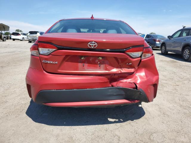 5YFEPRAE6LP097442 - 2020 TOYOTA COROLLA LE Կարմիր լուսանկար 6