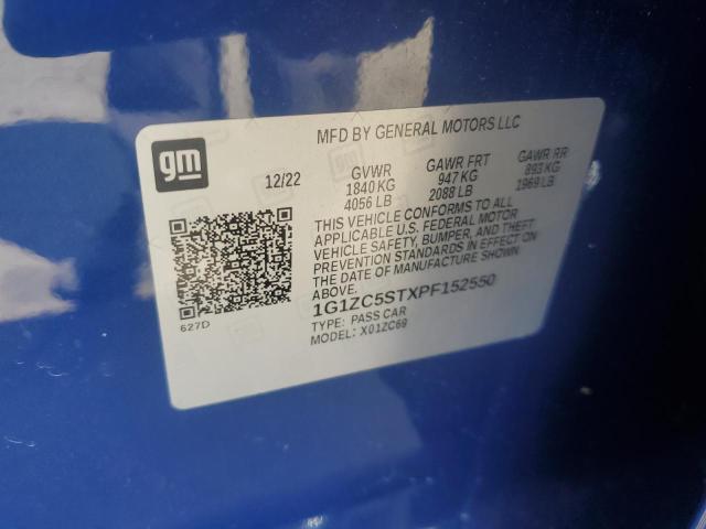 1G1ZC5STXPF152550 - 2023 CHEVROLET MALIBU LS BLUE photo 12