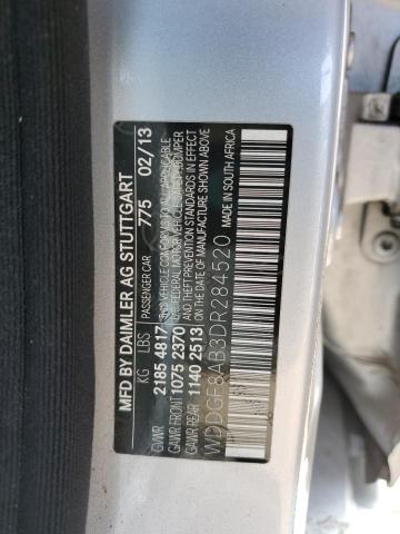 WDDGF8AB3DR284520 - 2013 MERCEDES-BENZ C 300 4MATIC SILVER photo 12