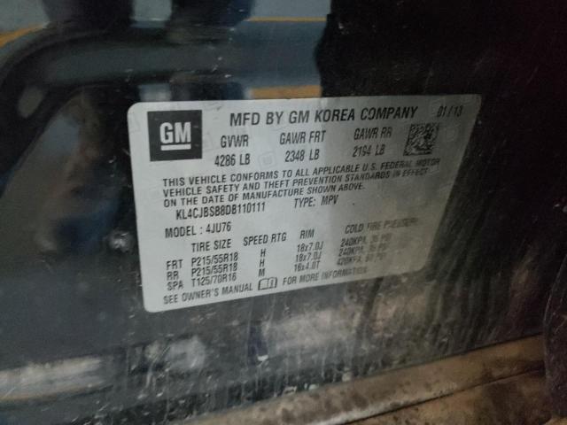 KL4CJBSB8DB110111 - 2013 BUICK ENCORE CONVENIENCE 黑色 照片 12