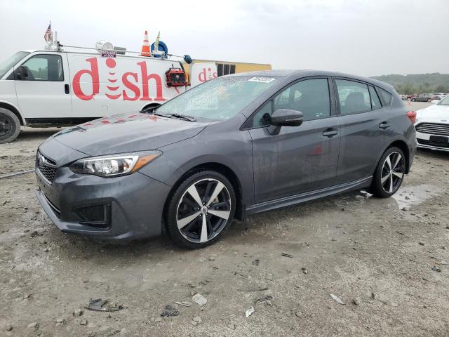 4S3GTAM68J3701105 - 2018 SUBARU IMPREZA SPORT GRAY photo 1