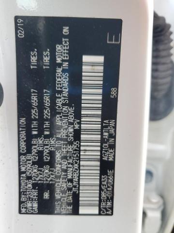 JTJYARBZXK2151755 - 2019 LEXUS NX 300 BASE Սպիտակ լուսանկար 12