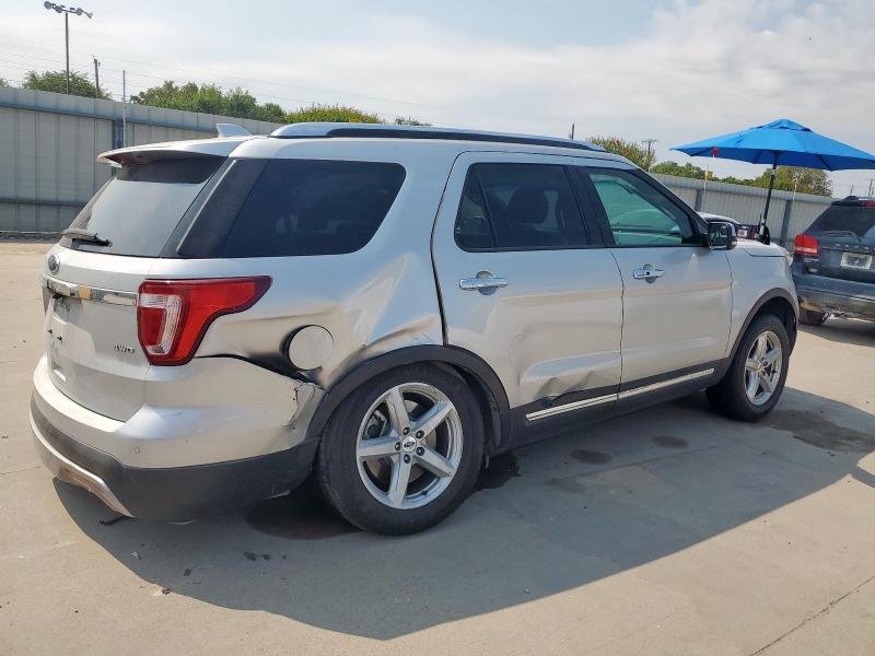 1FM5K8F8XGGD14912 - 2016 FORD EXPLORER LIMITED SILVER photo 3
