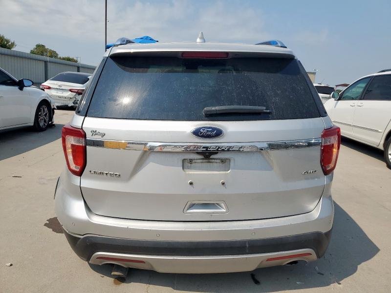 1FM5K8F8XGGD14912 - 2016 FORD EXPLORER LIMITED SILVER photo 6