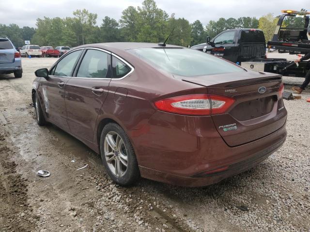 3FA6P0SU6FR241291 - 2015 FORD FUSION TITANIUM PHEV MAROON photo 3