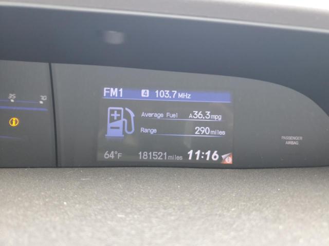 2HGFB2F85CH312541 - 2012 HONDA CIVIC EX SILVER photo 9