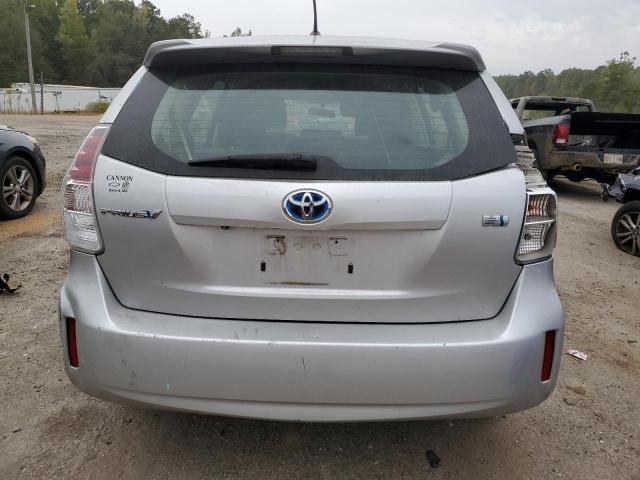 JTDZN3EU7FJ022084 - 2015 TOYOTA PRIUS V SILVER photo 6