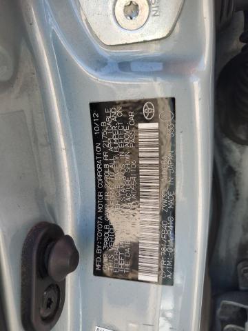 JTDKN3DUXD5541106 - 2013 TOYOTA PRIUS TEAL photo 12