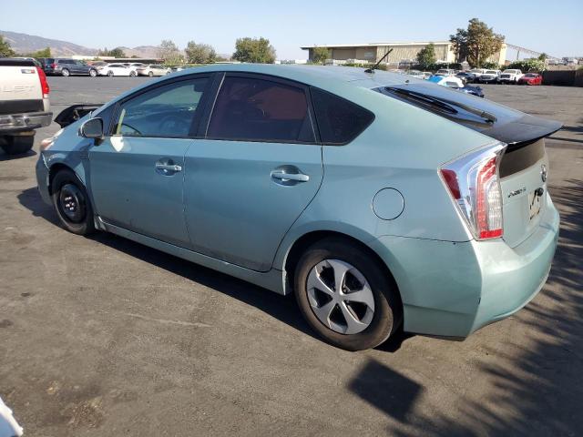 JTDKN3DUXD5541106 - 2013 TOYOTA PRIUS TEAL photo 2