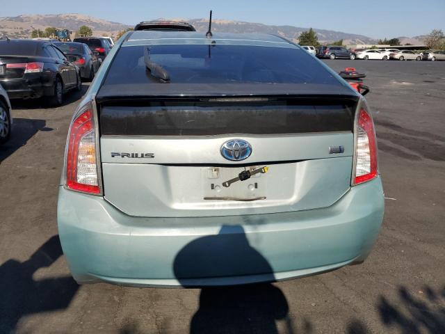JTDKN3DUXD5541106 - 2013 TOYOTA PRIUS TEAL photo 6