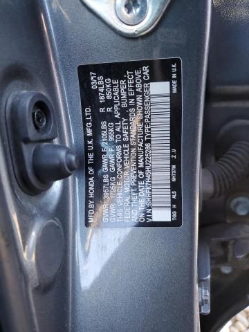 SHHFK7H45HU225286 - 2017 HONDA CIVIC SPORT 灰色 照片 12