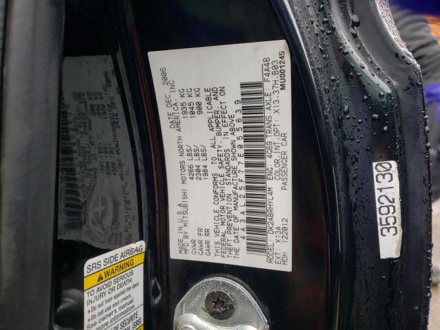 4A3AL25F77E055639 - 2007 MITSUBISHI ECLIPSE SPYDER GS 黑色 照片 12