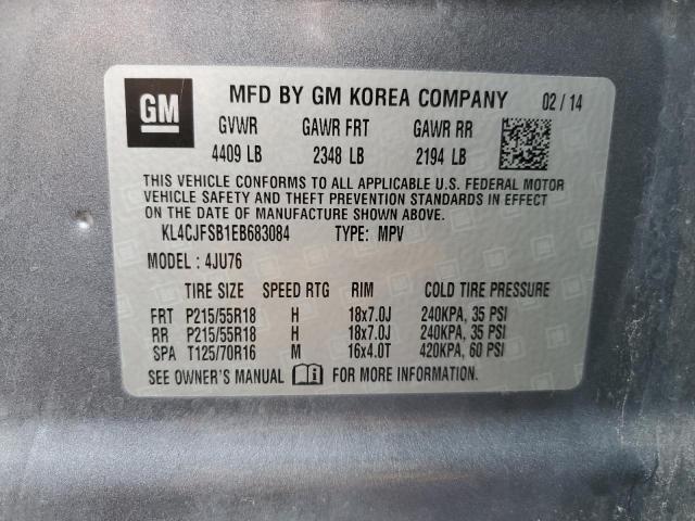 KL4CJFSB1EB683084 - 2014 BUICK ENCORE CONVENIENCE 灰色 照片 14