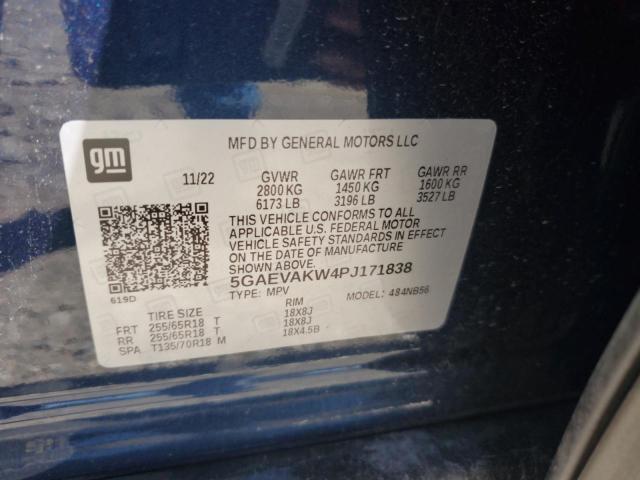 5GAEVAKW4PJ171838 - 2023 BUICK ENCLAVE ESSENCE BLUE photo 14
