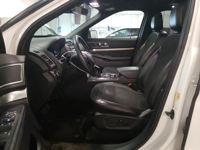1FM5K8DH1KGA20519 - 2019 FORD EXPLORER XLT Biały zdjęcie 7
